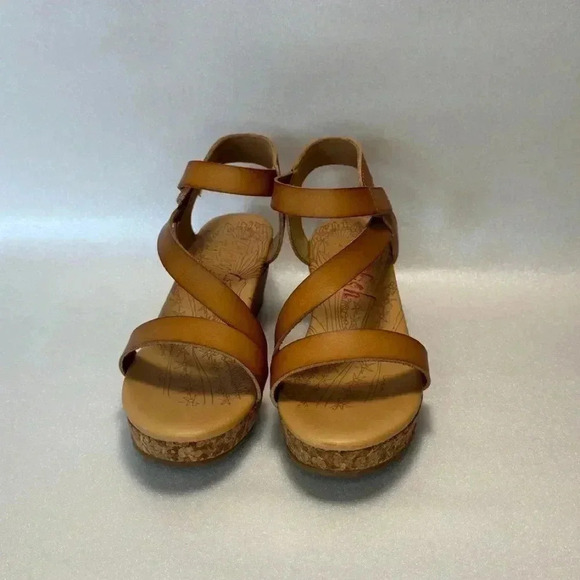 Brown Wedge Sandals - Picture 2 of 9